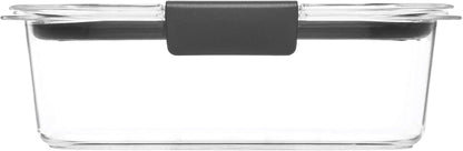 Rubbermaid Brilliance Food Storage Containers, Set of 5 (10 Pieces), BPA-Free, Leak-Proof, Clear