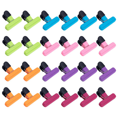 OWLKELA 12 Pcs Chip Clips,3 inch x 2.5 inch, Multicolor