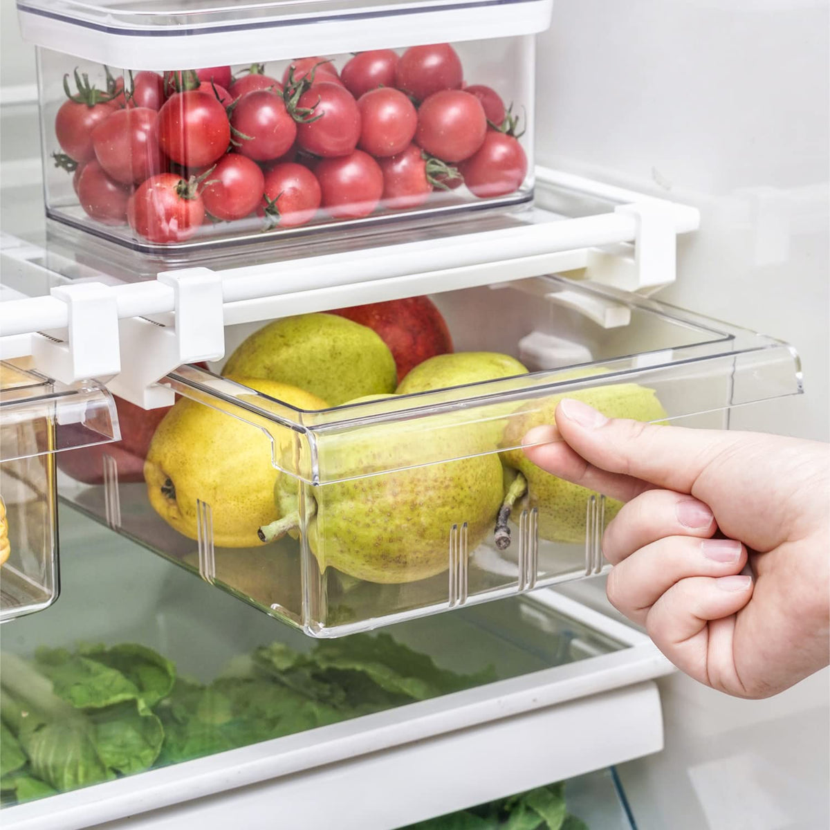 1Pack Refrigerator Organizer Bins Refrigerator Drawer Fridge Organizers