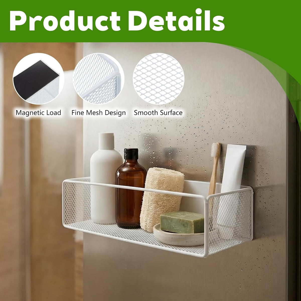 2 Pcs Magnetic Basket For Fridge