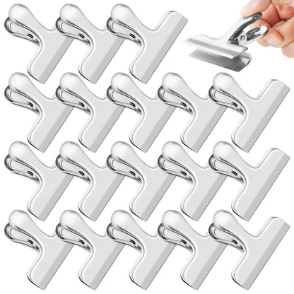 ANZNKU 6 Pack Chip Clips Bag Clips for Food Snack Kitchen Storage(Silver)
