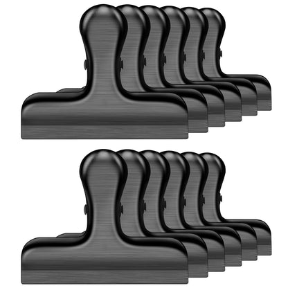 ANZNKU 6 Pack Chip Clips Bag Clips for Food Snack Kitchen Storage(Silver)