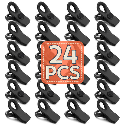 12 Pack Chip Clips, Chip Bag Clips for Kitchen, Black