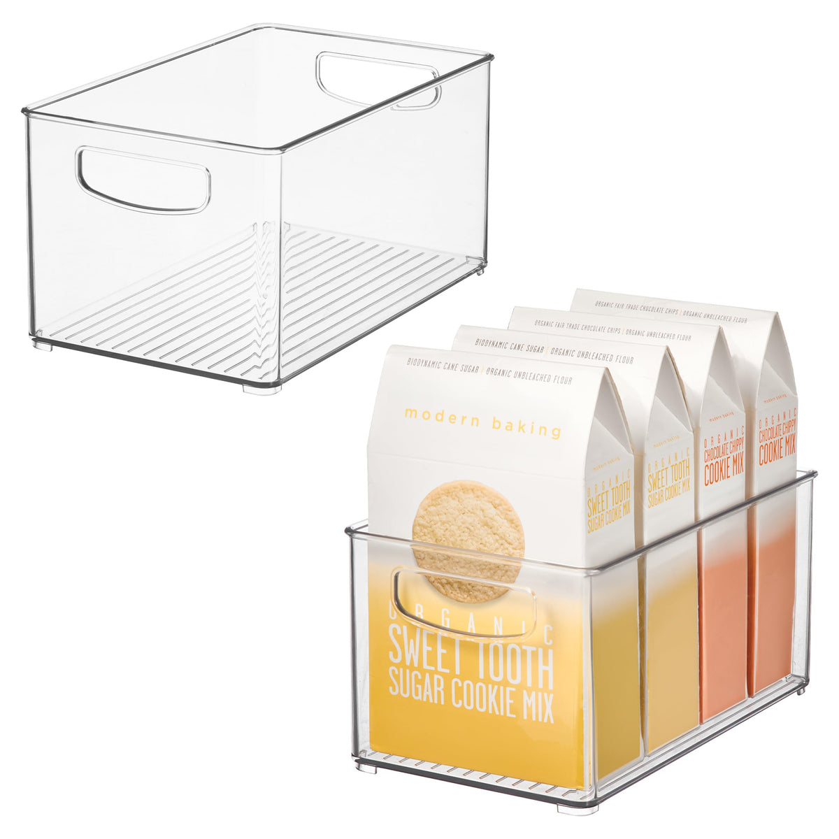 iDesign Stackable Clear Plastic Bin