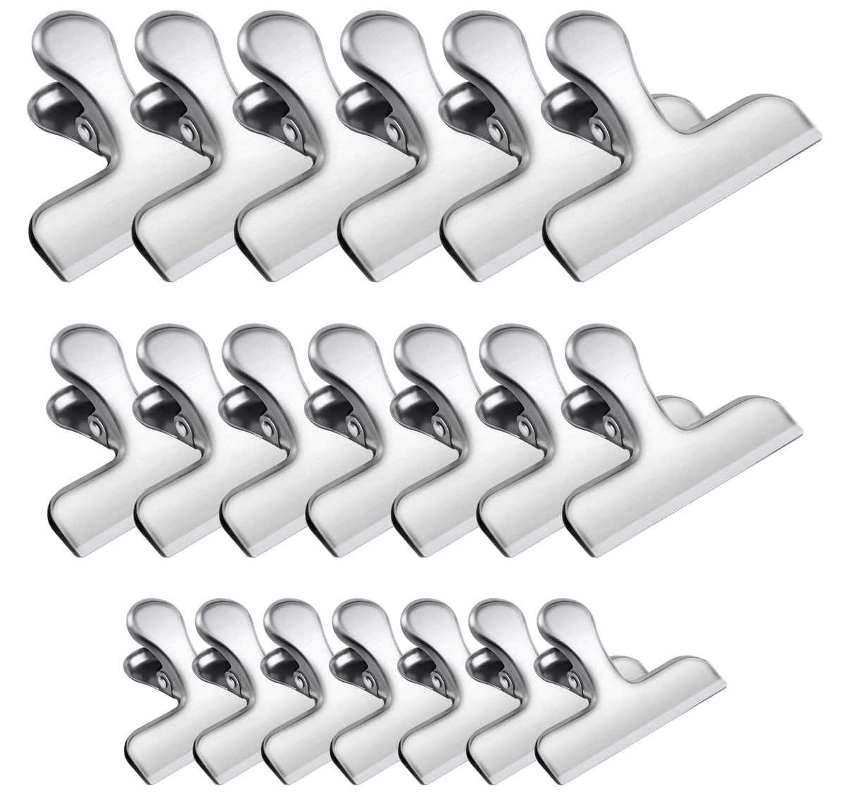 FINDMAG 8 Pack Chip Clips, Black Bag Clips for Home Pantry Use