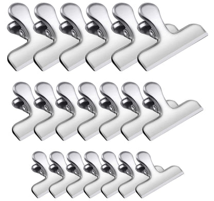 FINDMAG Bag Clips, 8 Pack Chip Clip Set for Kitchen Storage Use, Silver