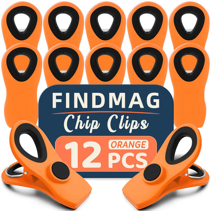 12 Pack Chip Clips, Chip Bag Clips for Kitchen, Black