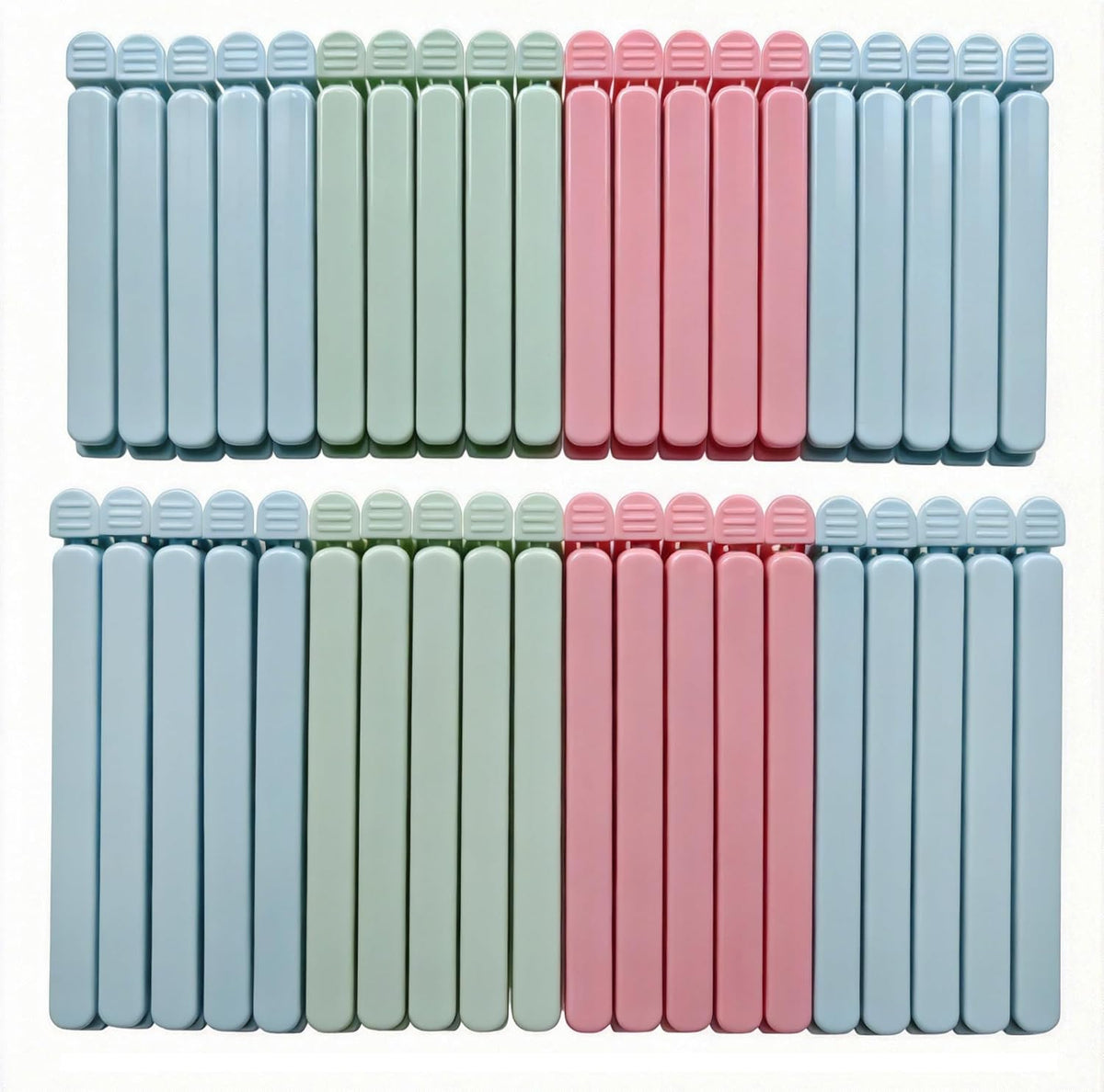 40 Pcs Food Bag Sealing Clips Airtight Chip Clips with 2 Sizes