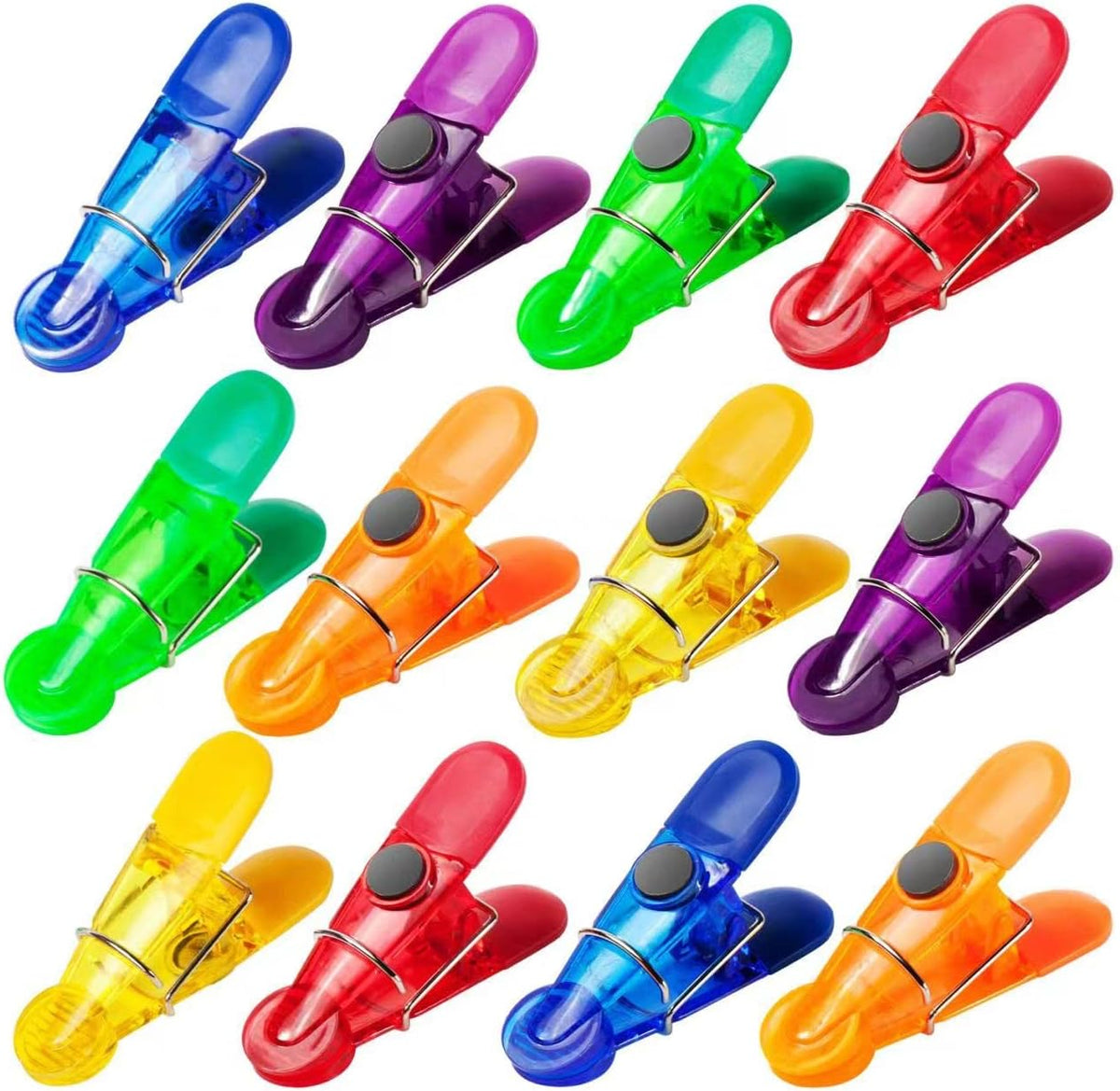 Ninth Five 12 Pack Chip Clips Bag Clips, Food Snacks Bag Clip Sealing Bar