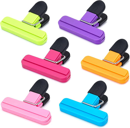 12 Pack Chip Clips, Plastic Heavy Duty Seal Grips, 3 x 2.5 Inch