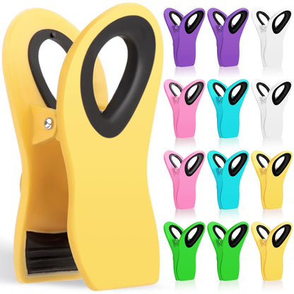 JETMORE 12 Pack Chip Clips Bag Clips, Magnetic Bag Clip for Food Storage