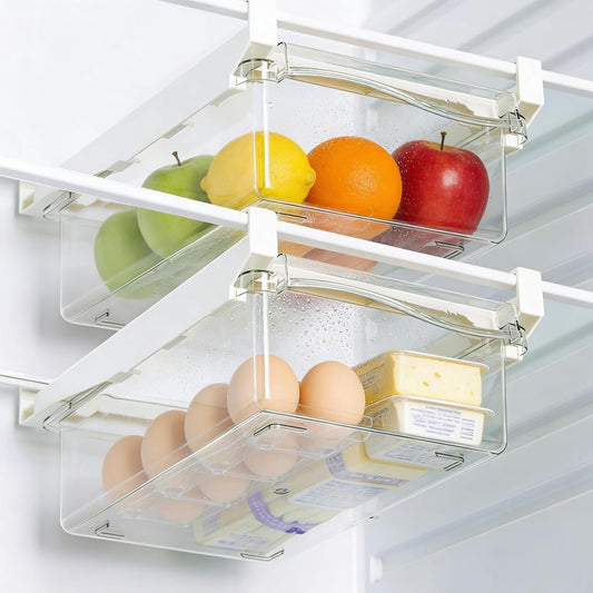 URALFA Fridge Drawer Organizer 2 Pack, Fridge Organizers and Storage