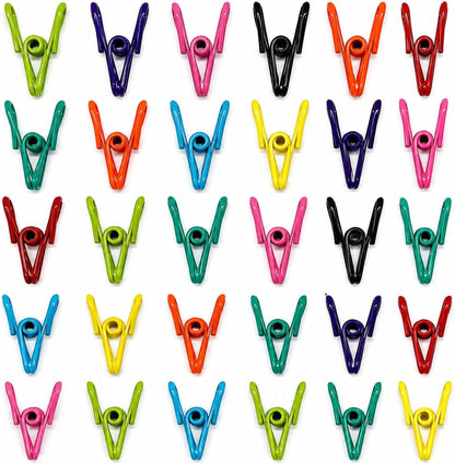 Chip Clips Bag 30 Pack – Heavy Duty Food Storage Sealing Clamps for Snack Bags & Bread – Multicolor Plastic Food Clips with Strong Spring Grip – Kitchen Organization Bag Sealer