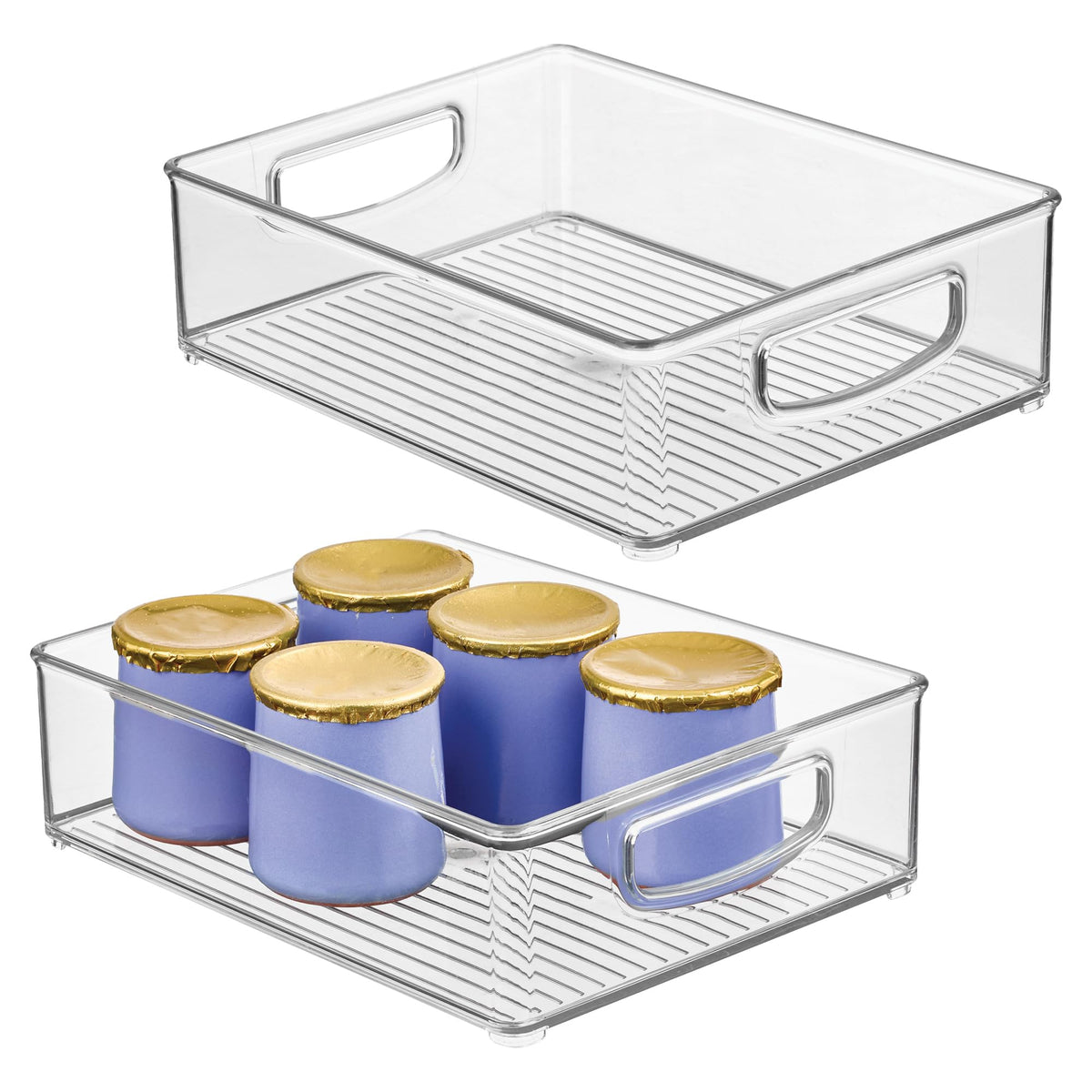 iDesign Stackable Pantry Bin, Clear
