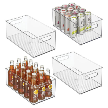 iDesign Kitchen Binz Stackable Organizer, 8" x 6" x 14.5", Clear