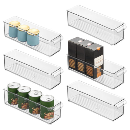 iDesign Stackable Fridge Storage Bin, Clear