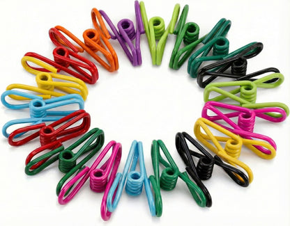 Mr. Pen- PVC-Coated Utility Clips, 2 Inch, 18 Pack, Colorful