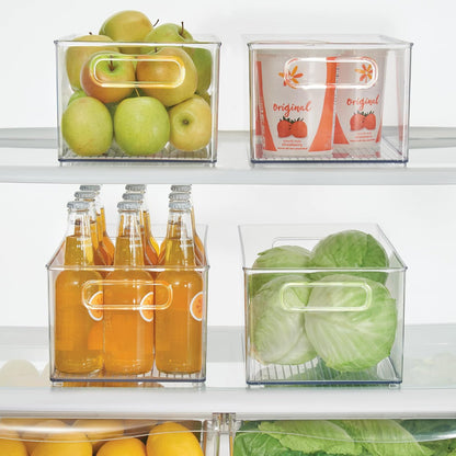 iDesign Kitchen Binz Stackable Organizer, 8" x 6" x 14.5", Clear