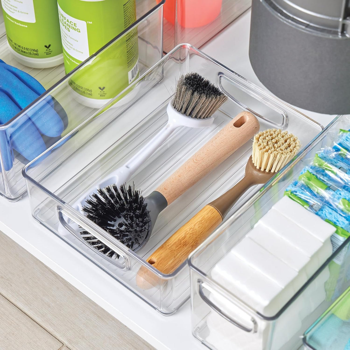 iDesign Stackable Pantry Bin, Clear