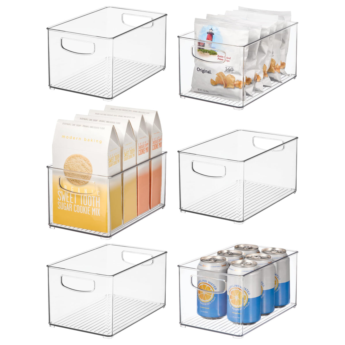 iDesign Stackable Clear Plastic Bin