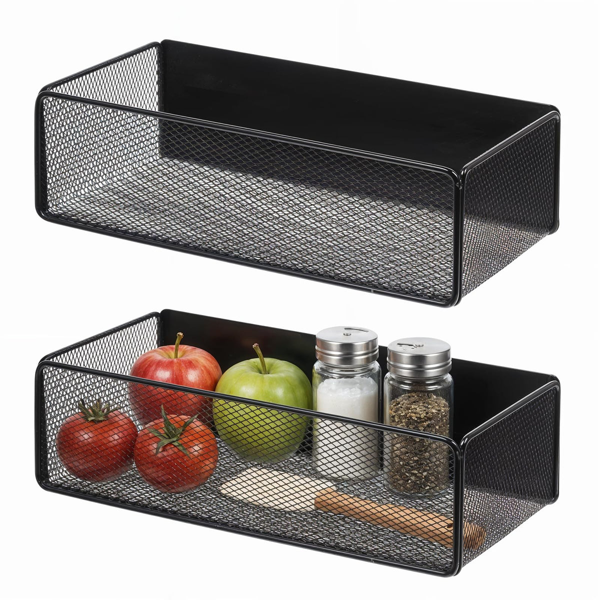 2 Pcs Magnetic Basket For Fridge