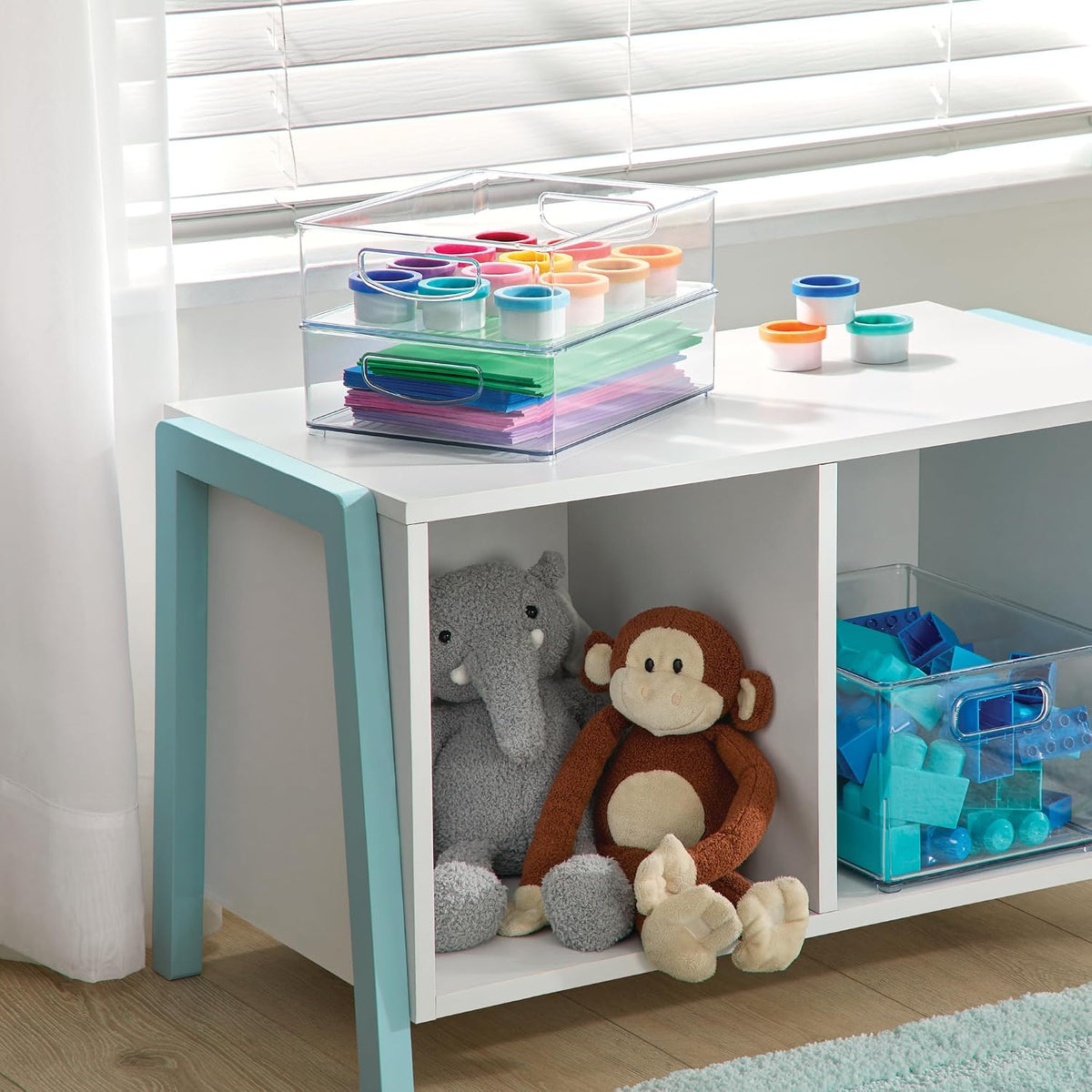 iDesign Stackable Pantry Bin, Clear