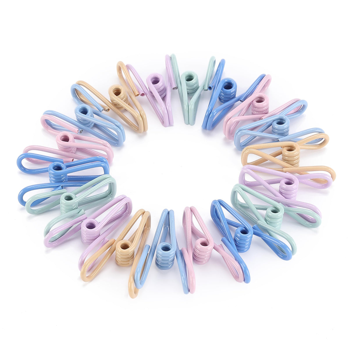 Mr. Pen- PVC-Coated Utility Clips, 2 Inch, 18 Pack, Colorful