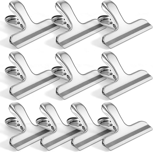 10PCS 3 Inch Chip Clips, Snap Food Bag Paper Clamps for Kitchen Office