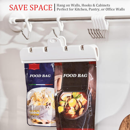 Food Bag Clips with Magnetic, Extra Large Heavy Duty Airtight Sealing