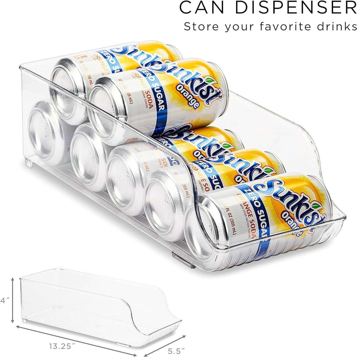 Sorbus Fridge Organizers and Storage Bins for Pantry & Fridge (6 Piece Set)