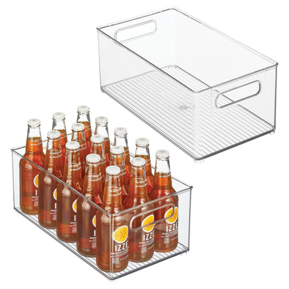 iDesign Kitchen Binz Stackable Organizer, 8" x 6" x 14.5", Clear