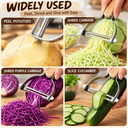 Cabbage Peeler Shredder For Kitchen 3.54-Inch Wide-Mouth Stainless Steel Y