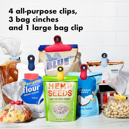 OXO Good Grips Collection, 8 Piece Bag Clip Set, Assorted
