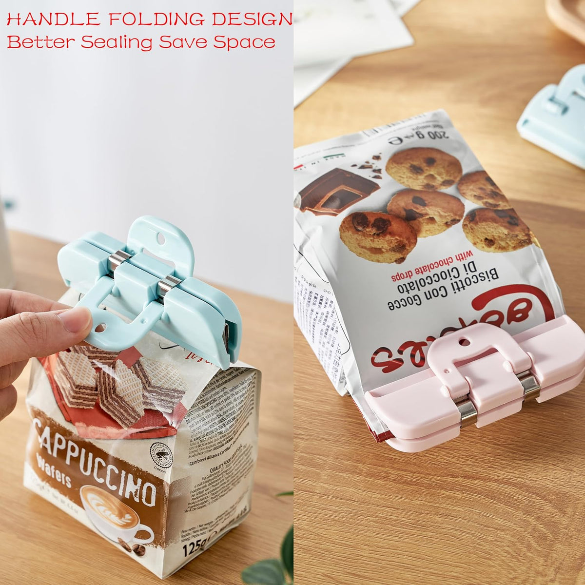 Heavy Duty Bag Clips for Food, Chips, Snacks, Pet Food, Cereal, Coffee